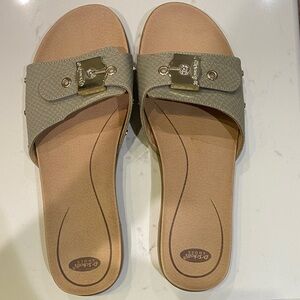 Dr. Scholl's Women's Taupe Slide Sandals
